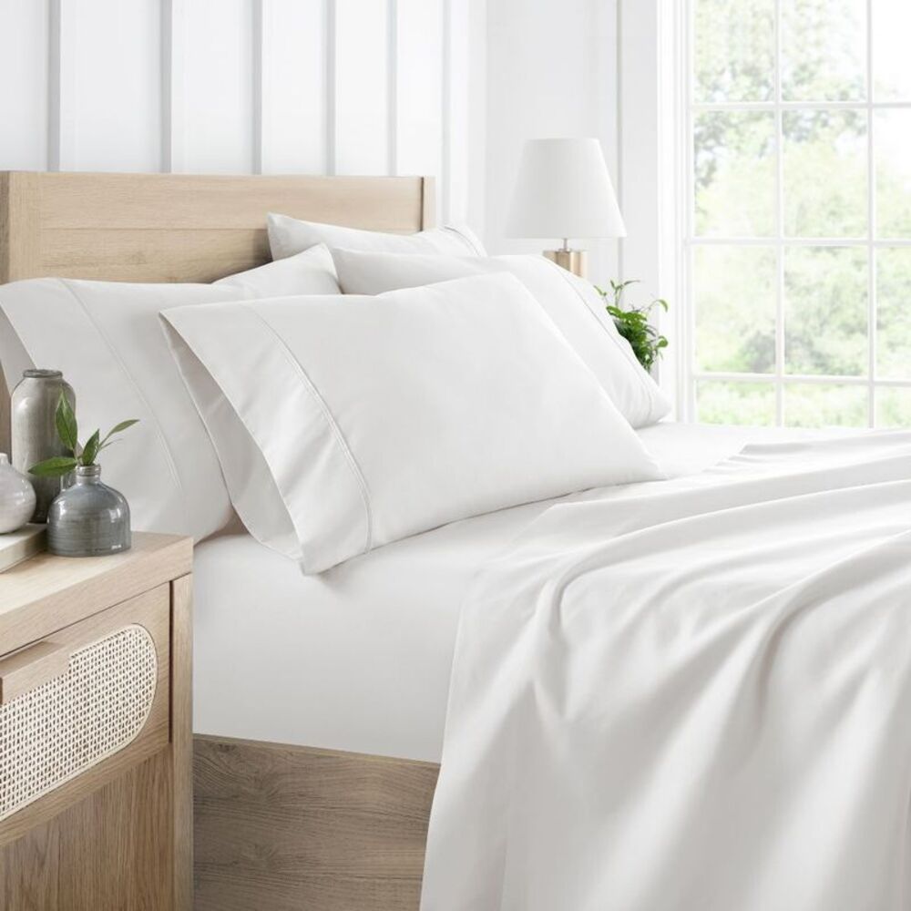 Becky Cameron - Solid 4 Piece Sheet Set - Ultra Soft - Becky Camer White